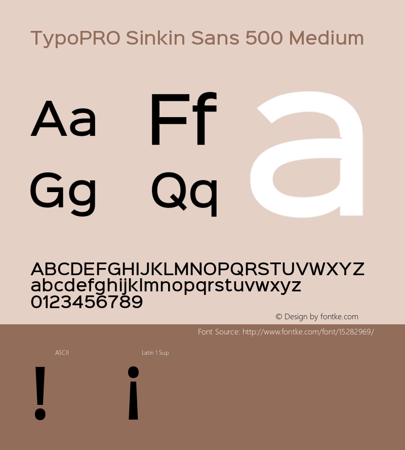 TypoPRO Sinkin Sans 500 Medium Sinkin Sans (version 1.0)  by Keith Bates   •   © 2014   www.k-type.com图片样张