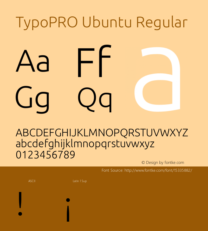 TypoPRO Ubuntu Regular Version 0.80图片样张