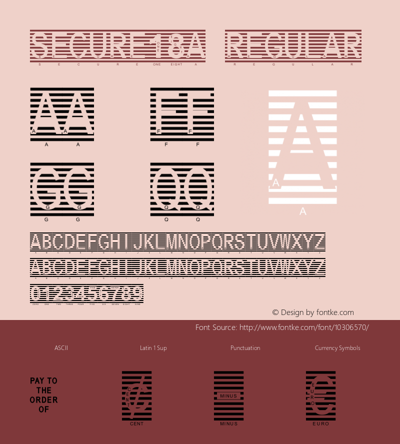 Secure18a Regular Macromedia Fontographer 4.1 3/21/2005图片样张