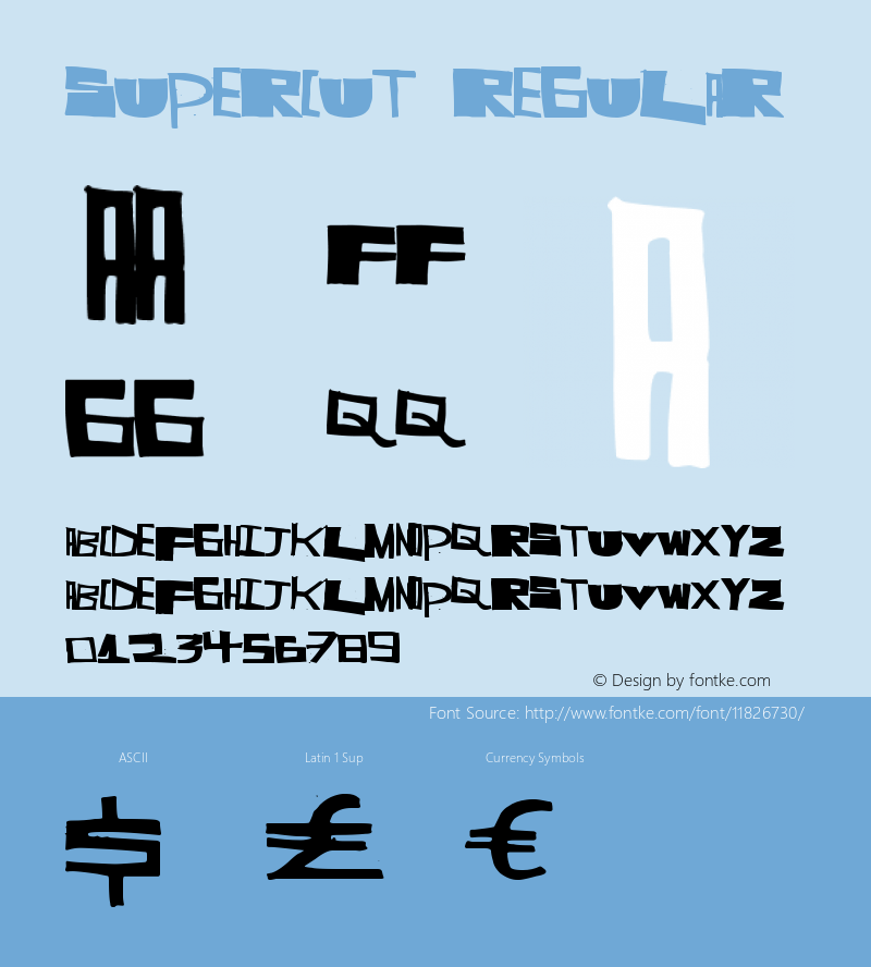 SuperCut Regular Version 1.00 November 19, 2012, initial release图片样张