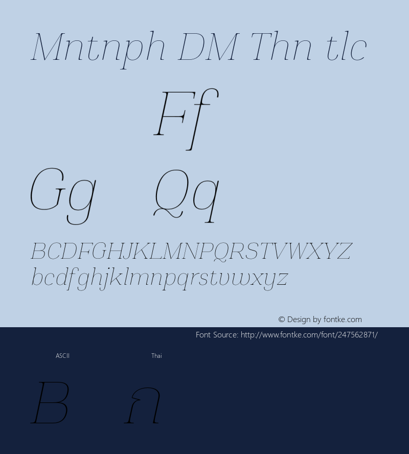 Montnapha DEMO Thin Italic Version 1.000;Glyphs 3.1.2 (3151)图片样张