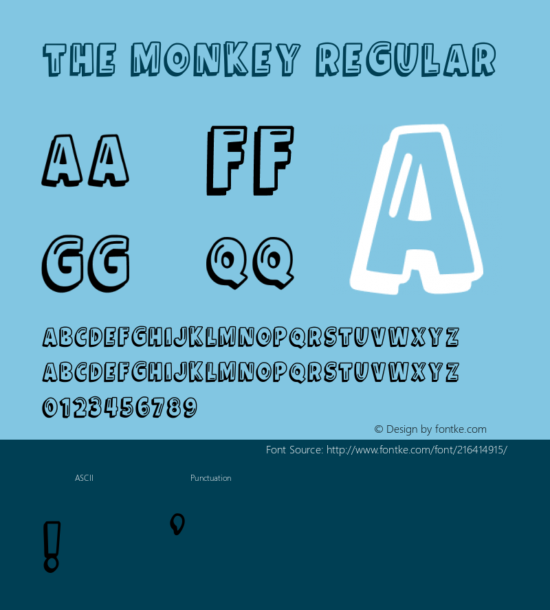 The Monkey Regular Version 001.001图片样张