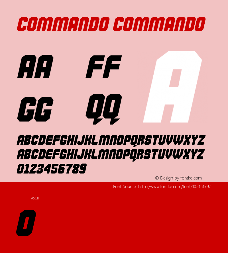 Commando Commando Version 1.00 2007 initial release图片样张