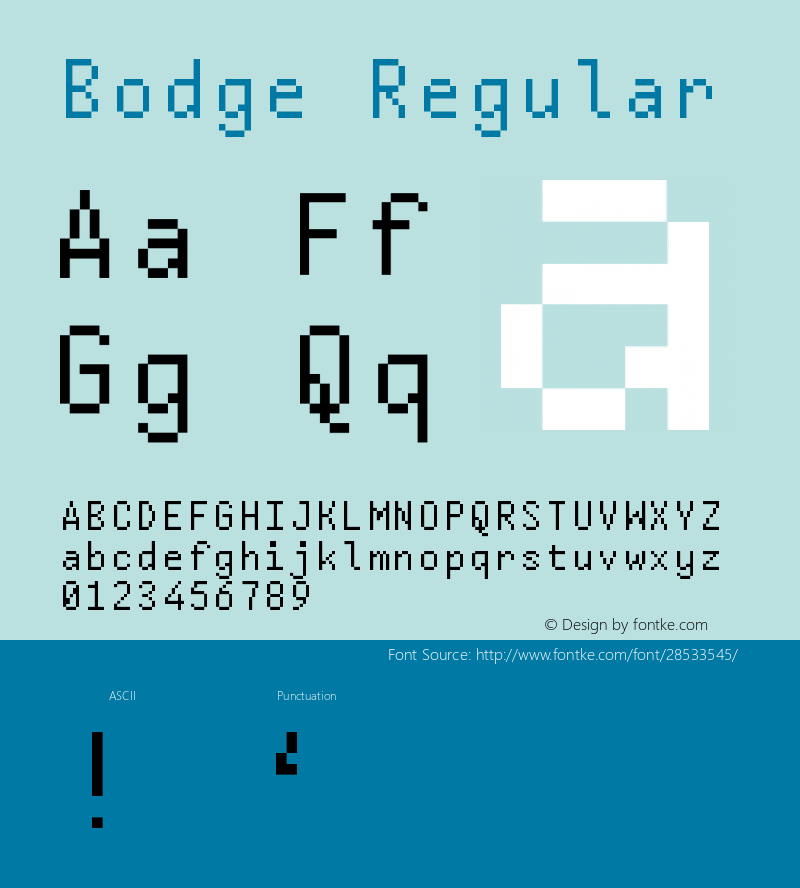Bodge Regular Version 1.0图片样张