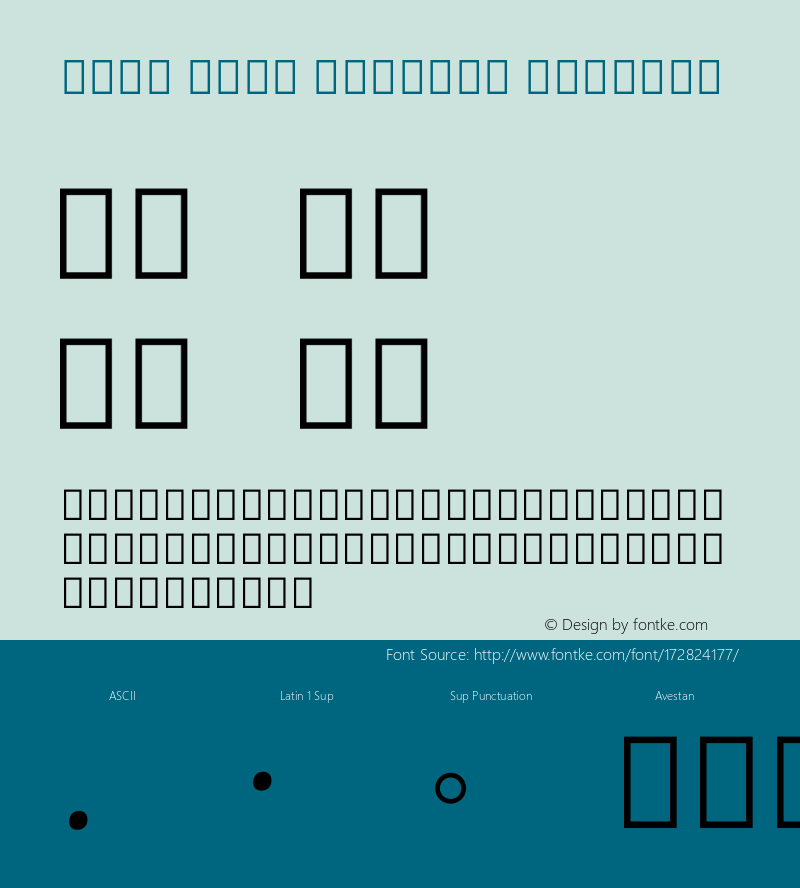 Noto Sans Avestan Regular Version 2.000图片样张