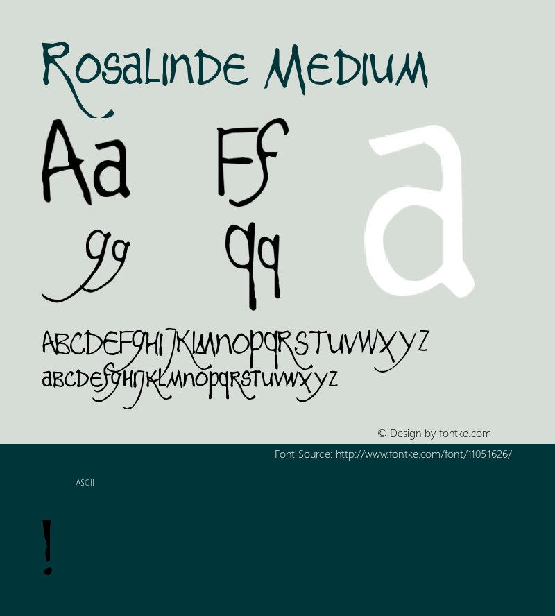 Rosalinde Medium Version 001.000图片样张