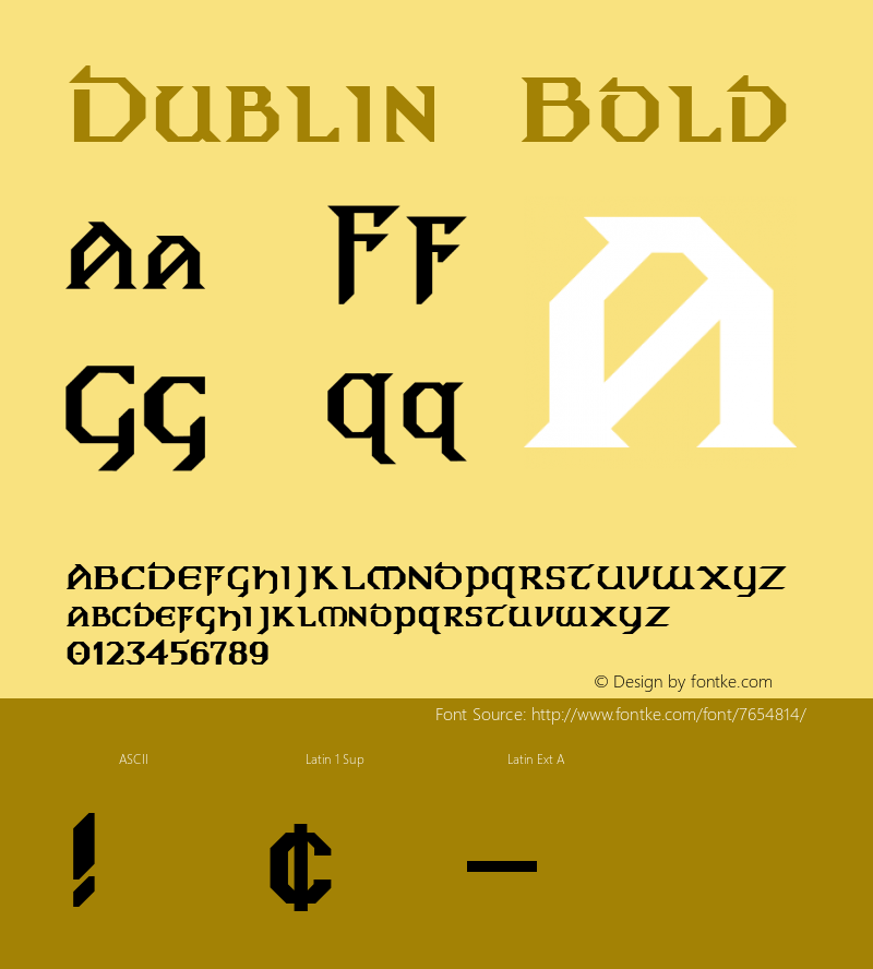 Dublin Bold 2.0 Tue Jun 07 19:21:42 1994图片样张