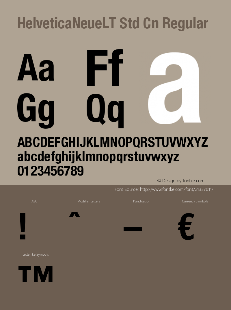 HelveticaNeueLT Std Cn Version 1.0 Extracted by ASV http://www.buraks.com/asv图片样张