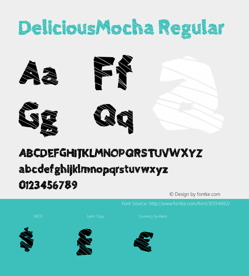 DeliciousMocha Regular Version 1.00 May 2, 2014, initial release图片样张