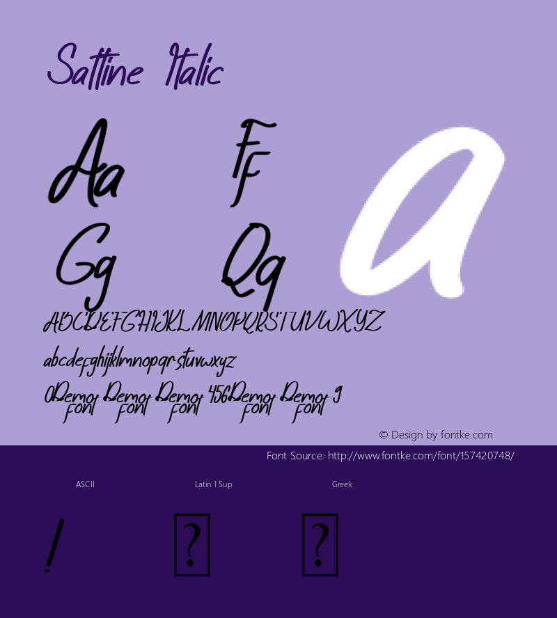 Sattine Italic Version 1.00;January 5, 2021;FontCreator 11.5.0.2422 64-bit图片样张