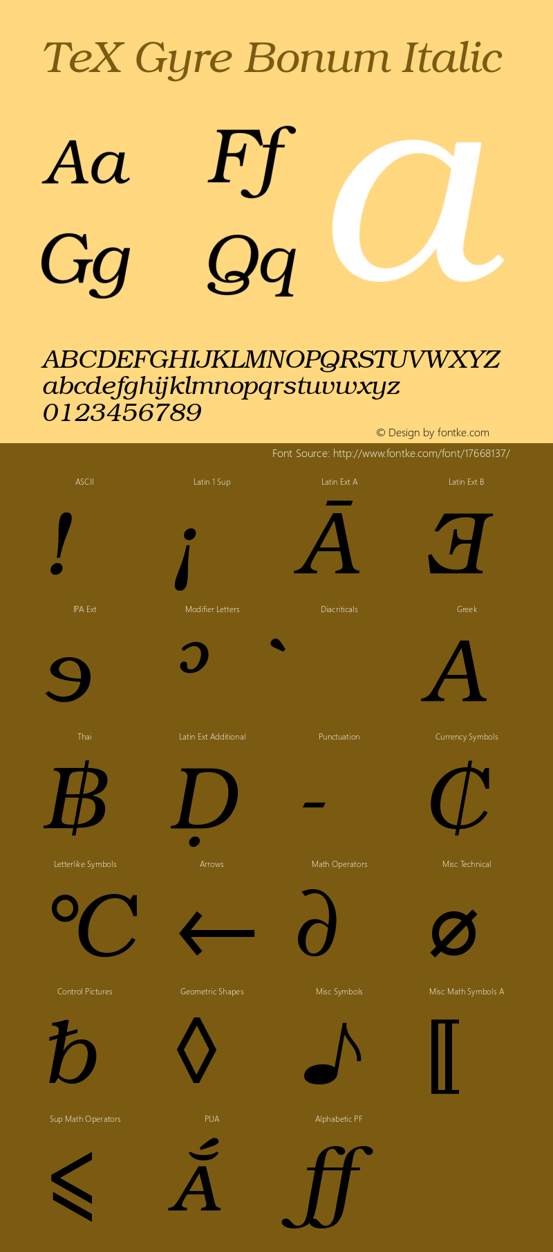 TeX Gyre Bonum Italic Version 2.004;PS 2.004;hotconv 1.0.49;makeotf.lib2.0.14853图片样张