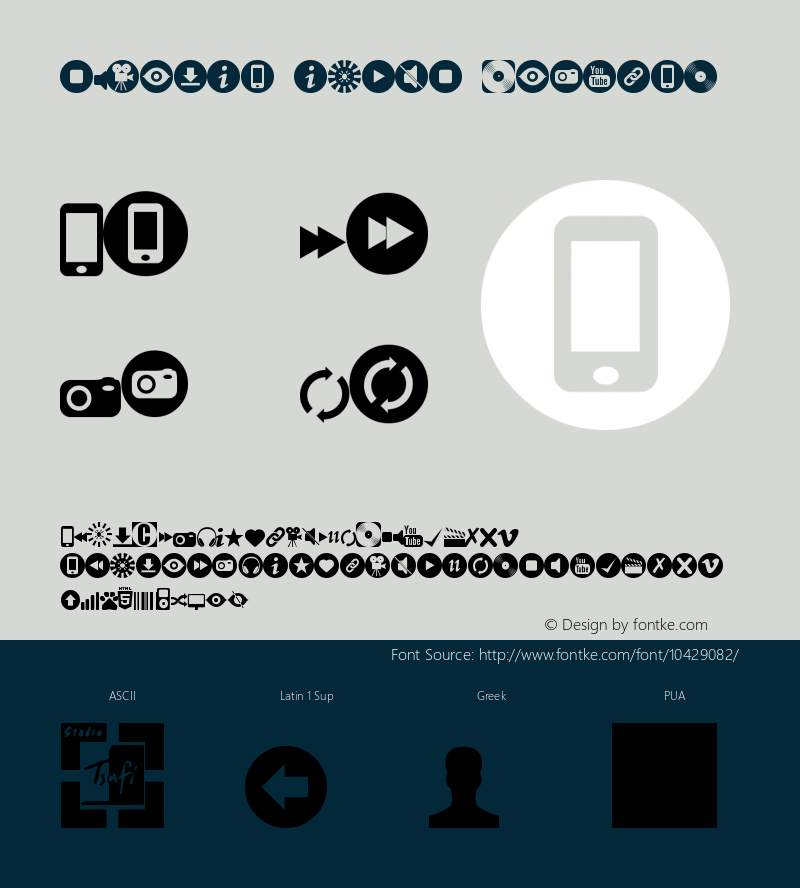 sTmedia icons Regular Version 1.00(2012)图片样张