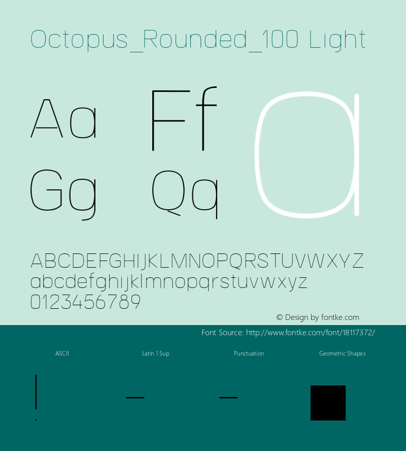 Octopus_Rounded_100 Light Version 1.0图片样张