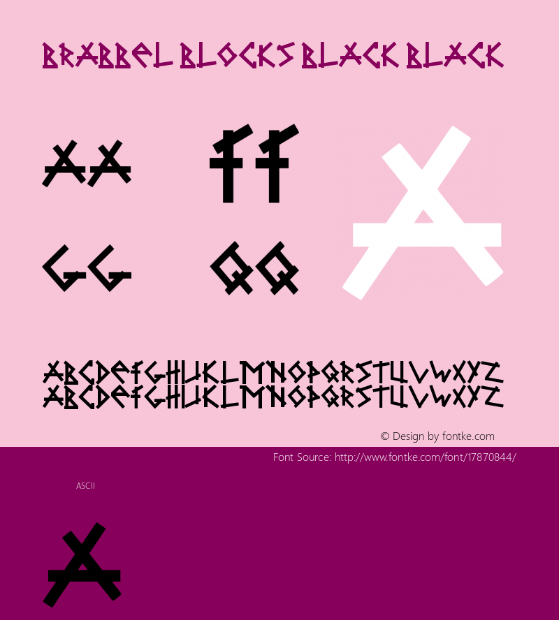 Brabbel Blocks Black Black Version 001.000图片样张