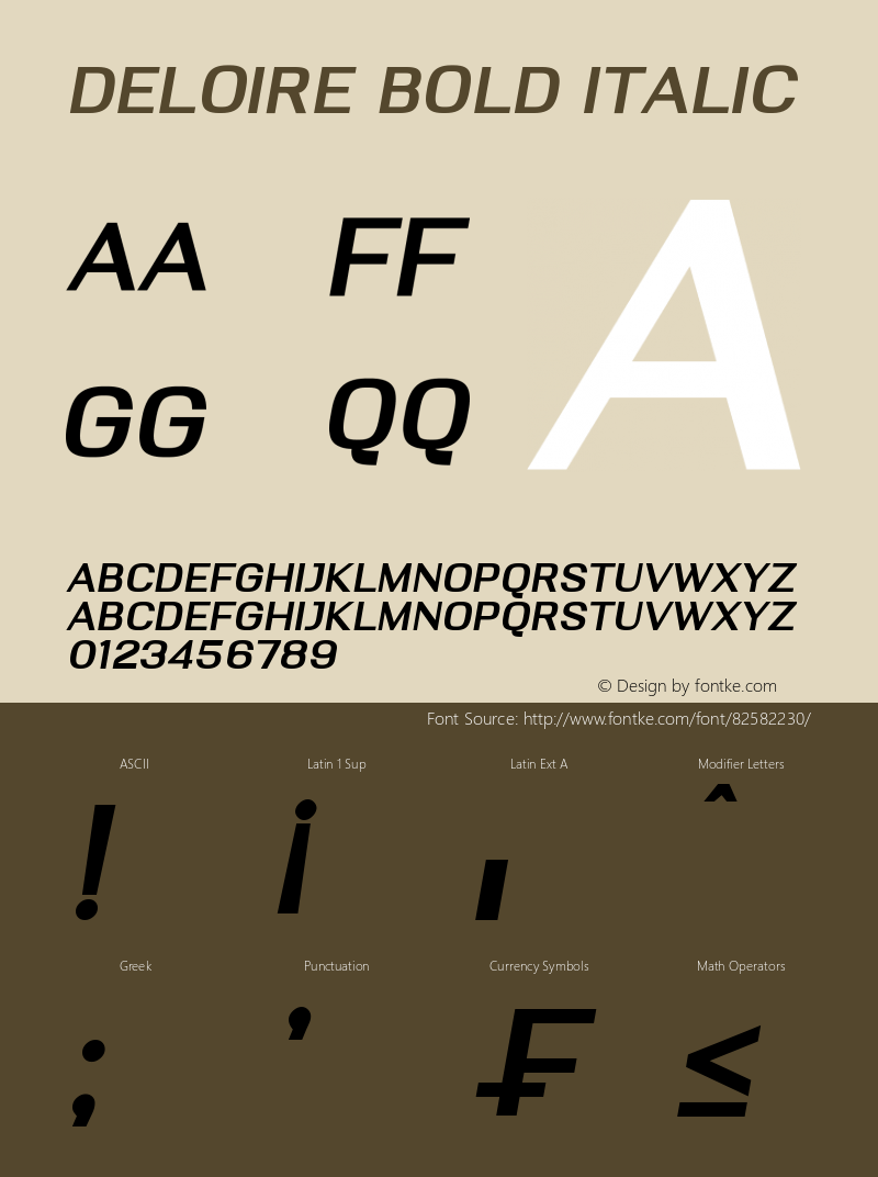 Deloire Bold Italic Version 1.00;October 1, 2020;FontCreator 13.0.0.2683 64-bit图片样张