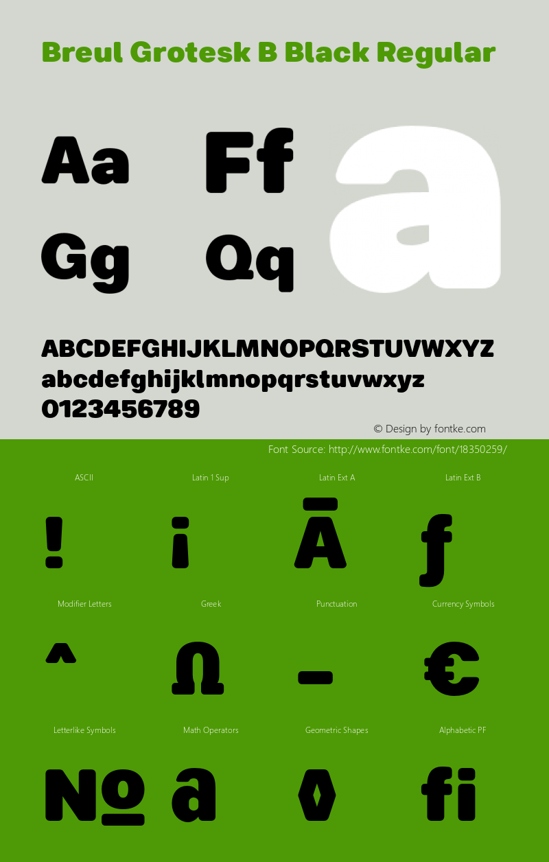 Breul Grotesk B Black Regular Version 1.000图片样张