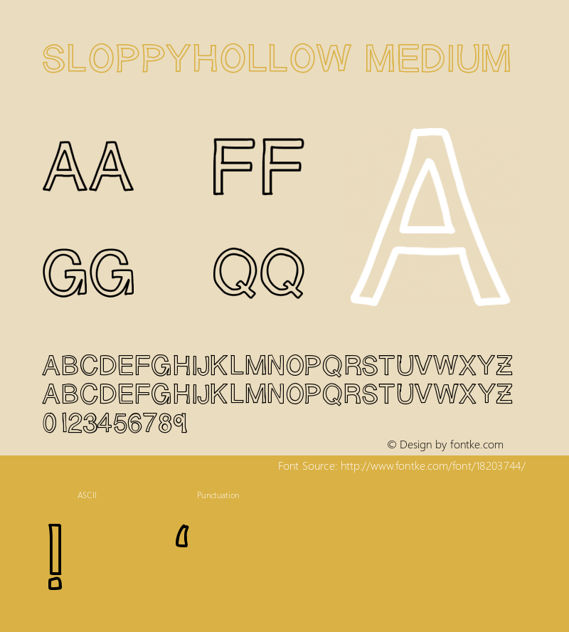 SloppyHollow Medium Version 001.000图片样张