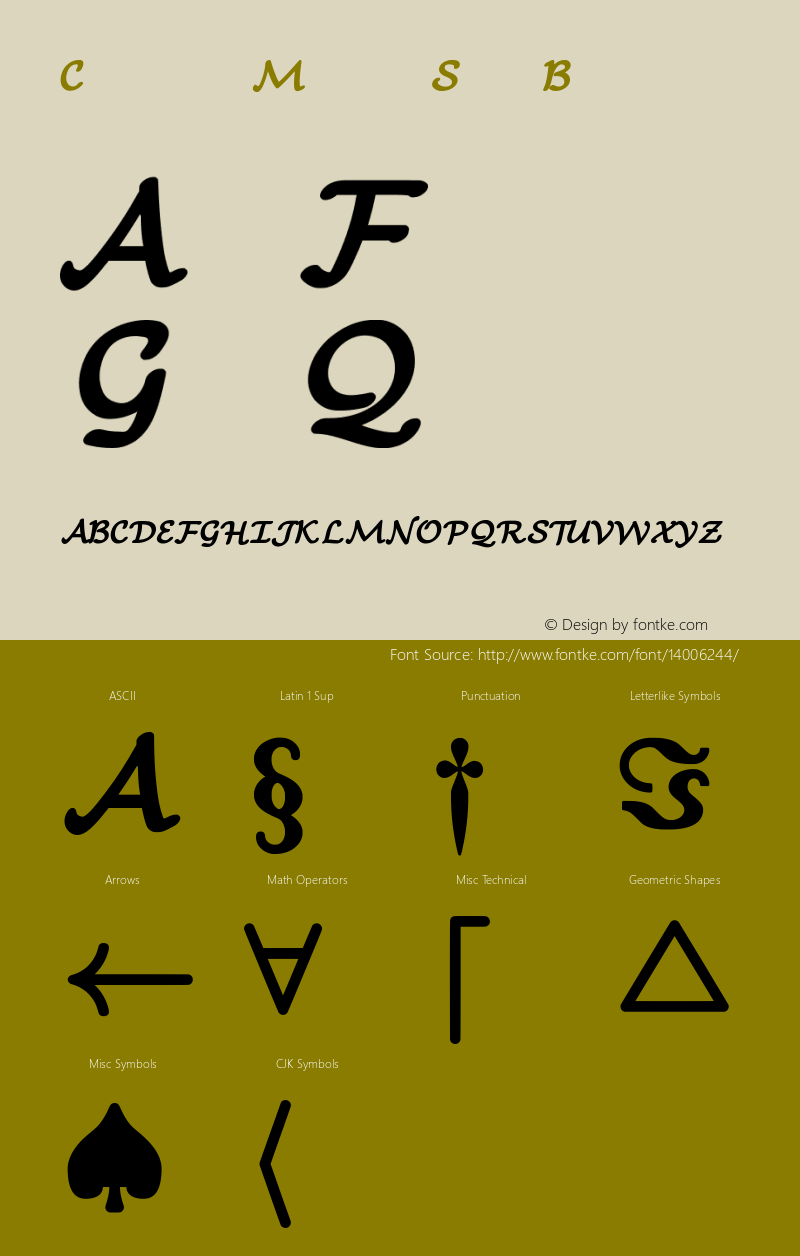 Computer Modern Sans Bold10pt Version 001.001图片样张