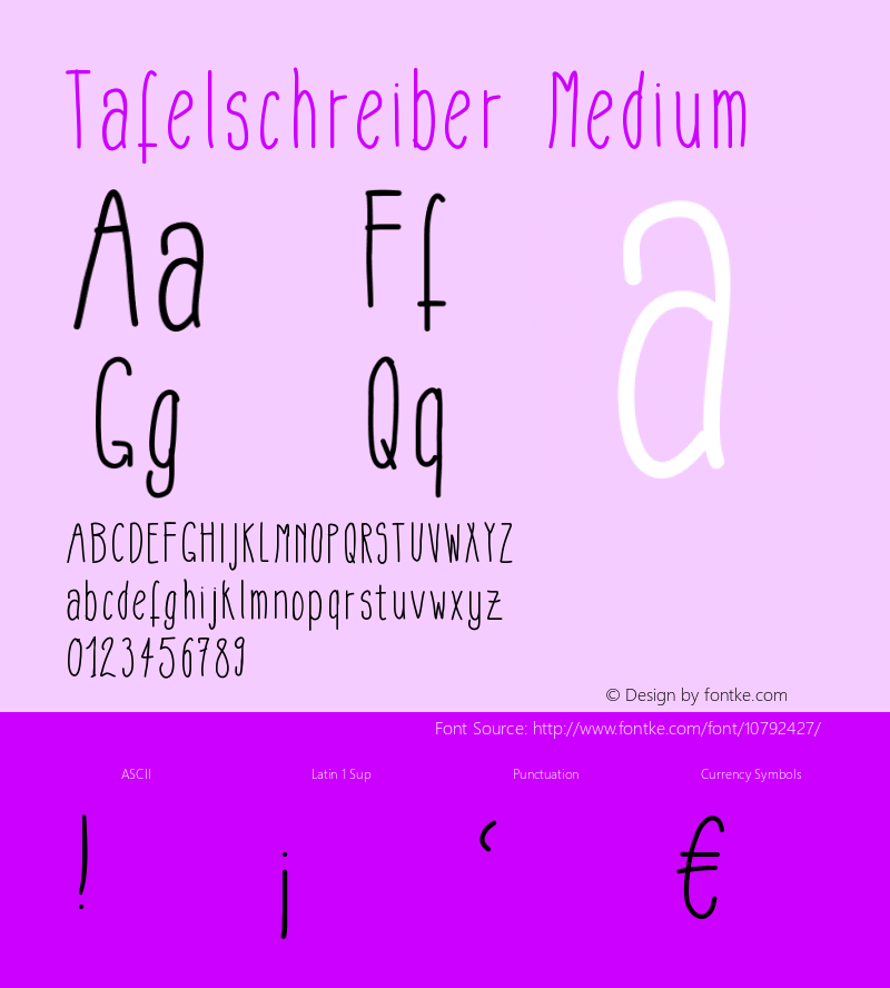 Tafelschreiber Medium Version 001.000图片样张