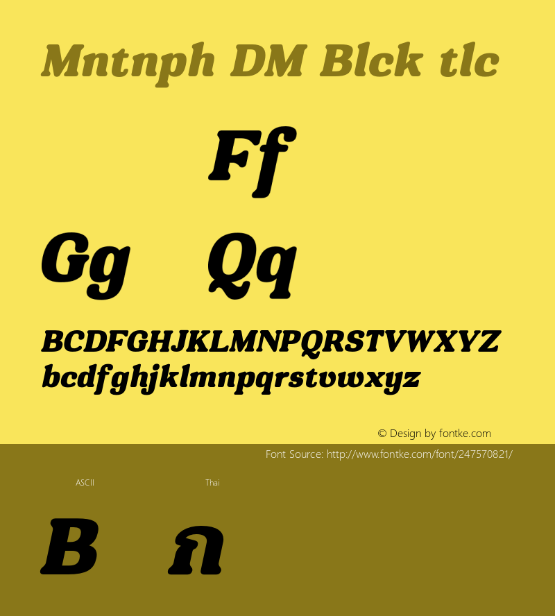 Montnapha DEMO Black Italic Version 1.000;Glyphs 3.1.2 (3151)图片样张