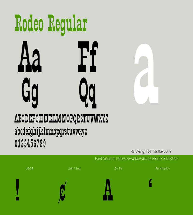 Rodeo Regular 001.001图片样张