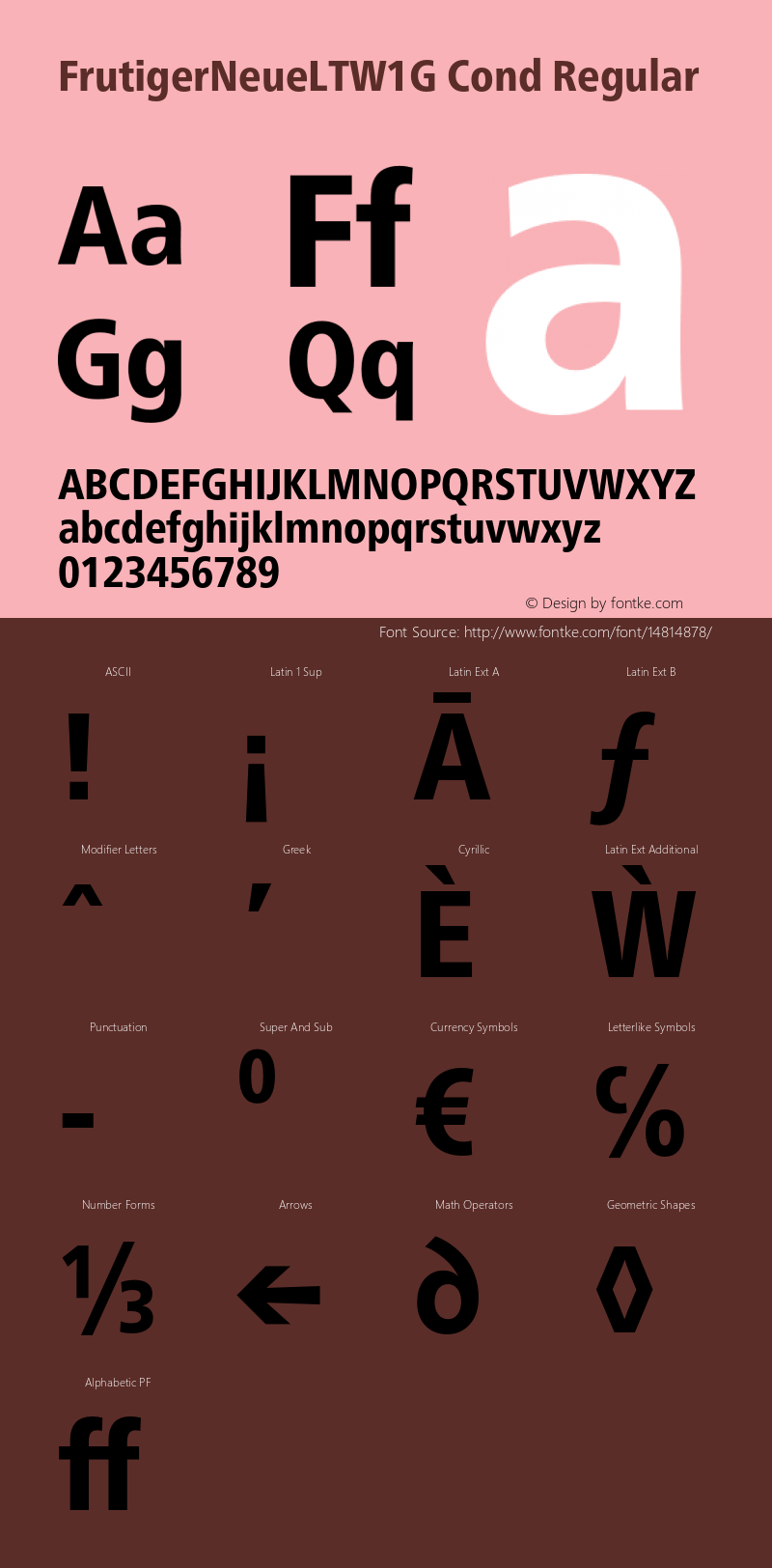 FrutigerNeueLTW1G Cond Regular Version 2.000;com.myfonts.linotype.neue-frutiger.w1g-condensed-heavy.wfkit2.49gz图片样张