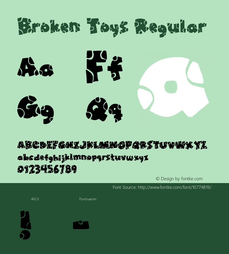 Broken Toys Regular 2图片样张