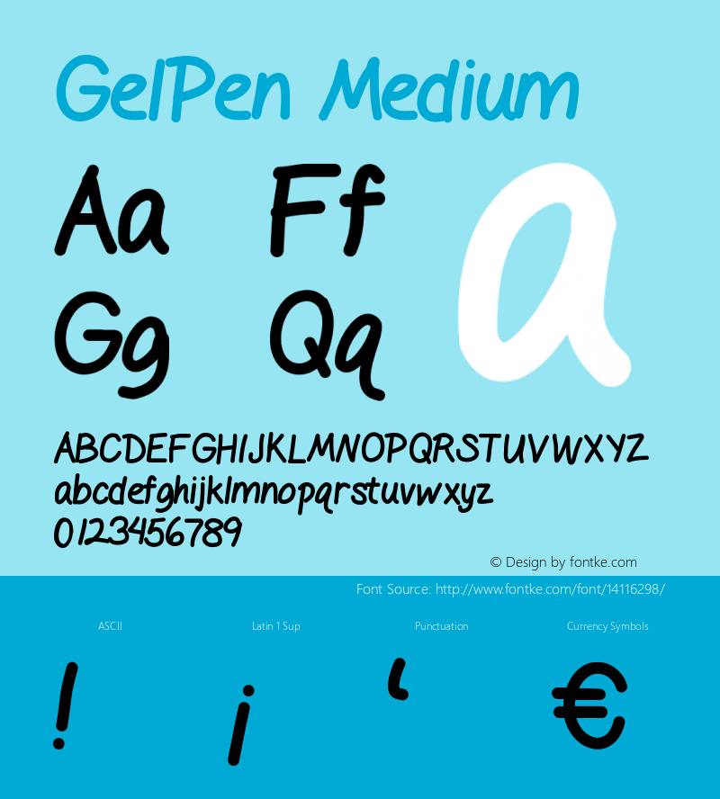 GelPen Medium Version 001.000图片样张