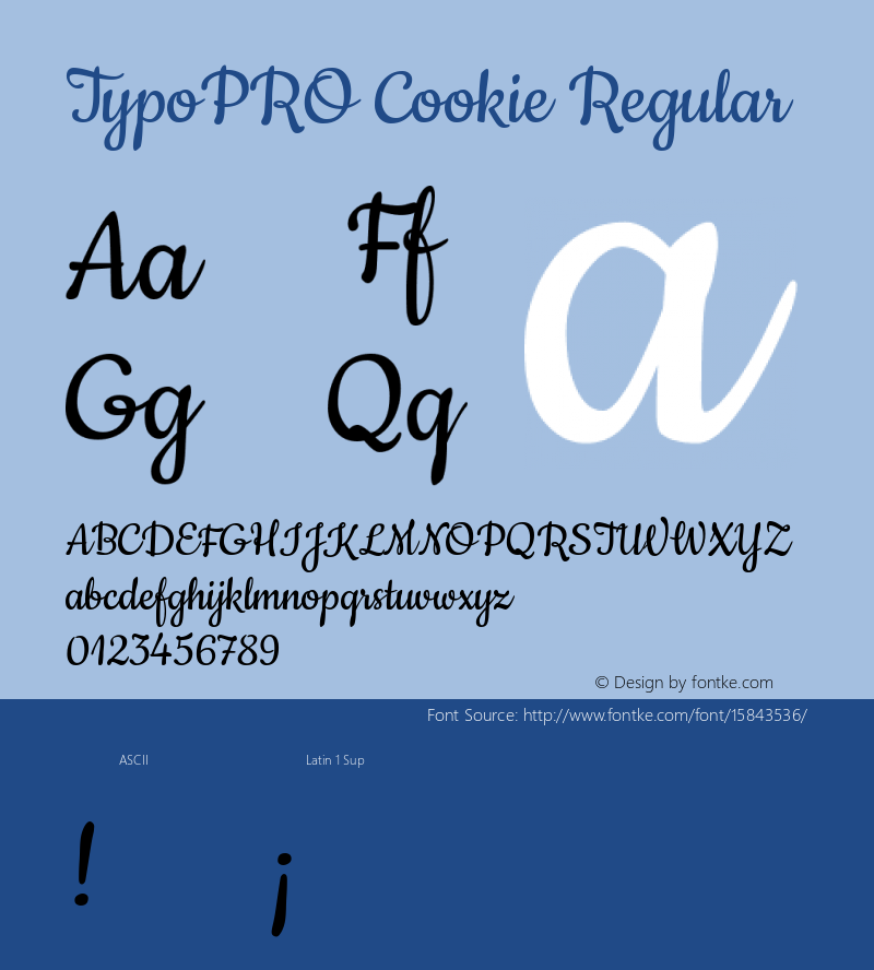 TypoPRO Cookie Regular Version 1.004图片样张