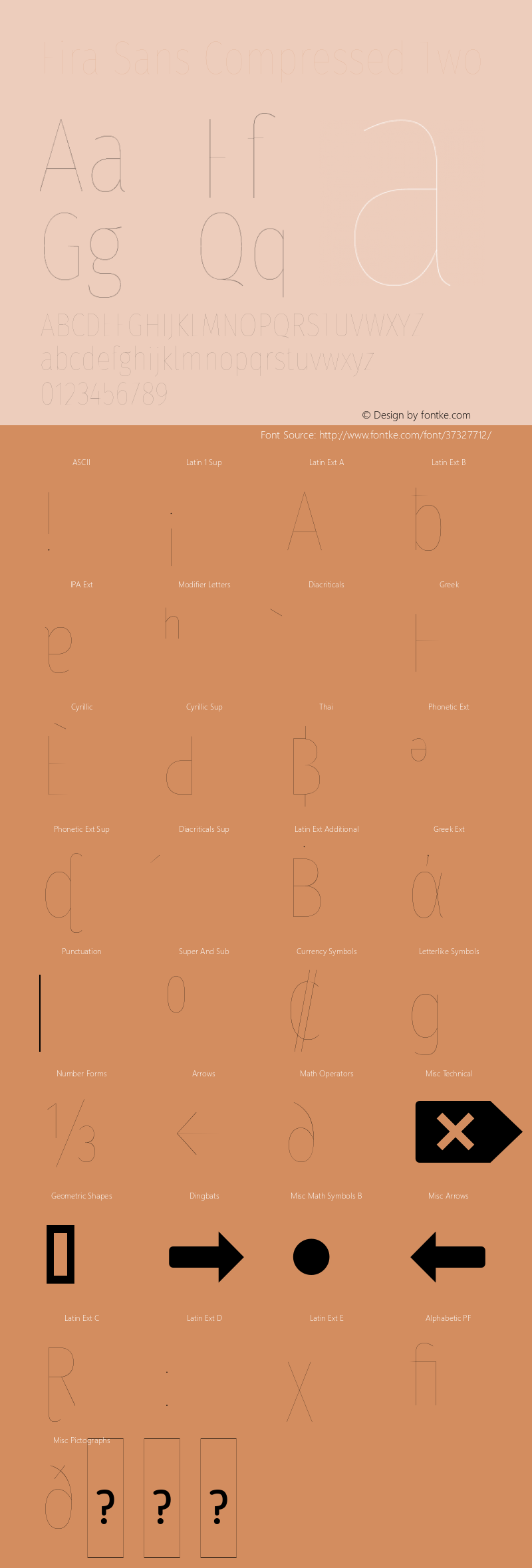 Fira Sans Compressed Two Version 4.301图片样张