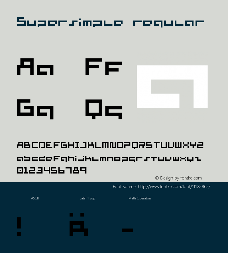 Supersimple regular Version 001.000图片样张