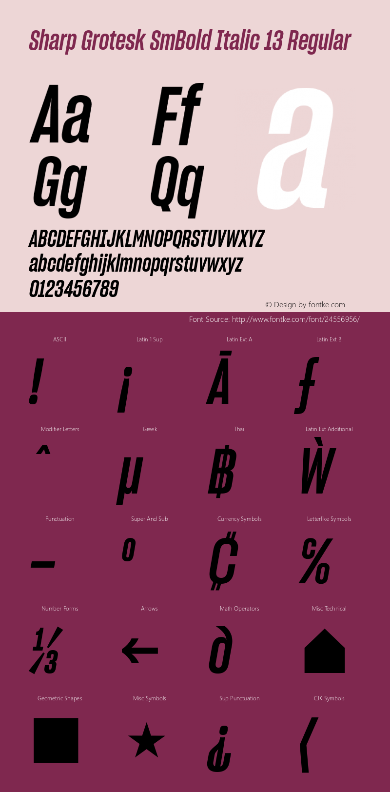 Sharp Grotesk SmBold Italic 13 Regular Version 1.001;PS 0.000;hotconv 16.6.51;makeotf.lib2.5.65220图片样张