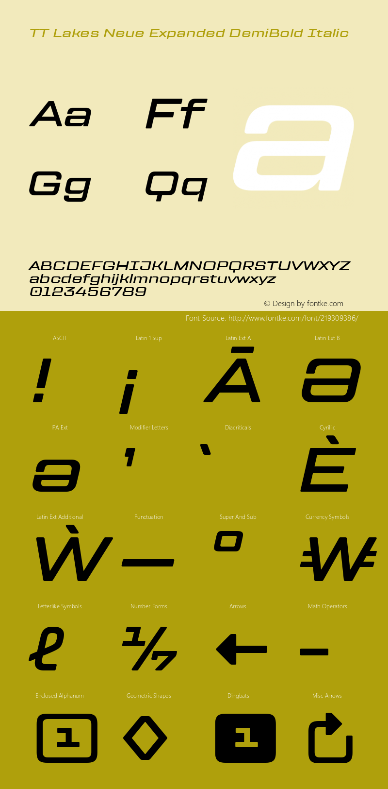 TT Lakes Neue Expanded DemiBold Italic Version 1.100.14042021图片样张