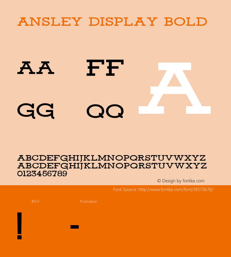 AnsleyDisplay-Bold 1.000图片样张