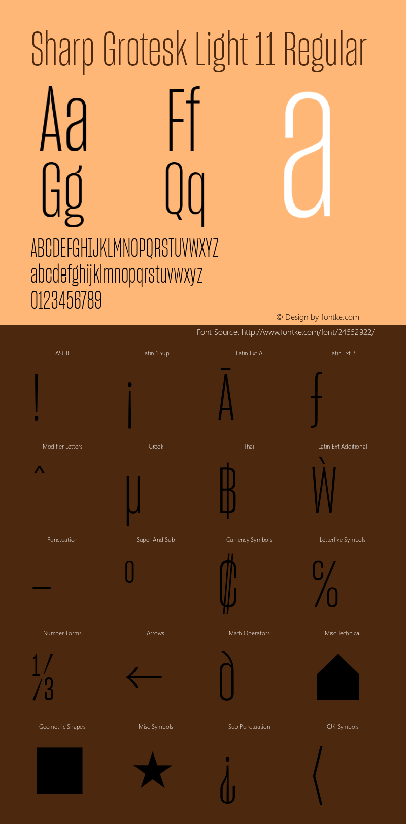 Sharp Grotesk Light 11 Regular Version 1.001;PS 0.000;hotconv 16.6.51;makeotf.lib2.5.65220图片样张