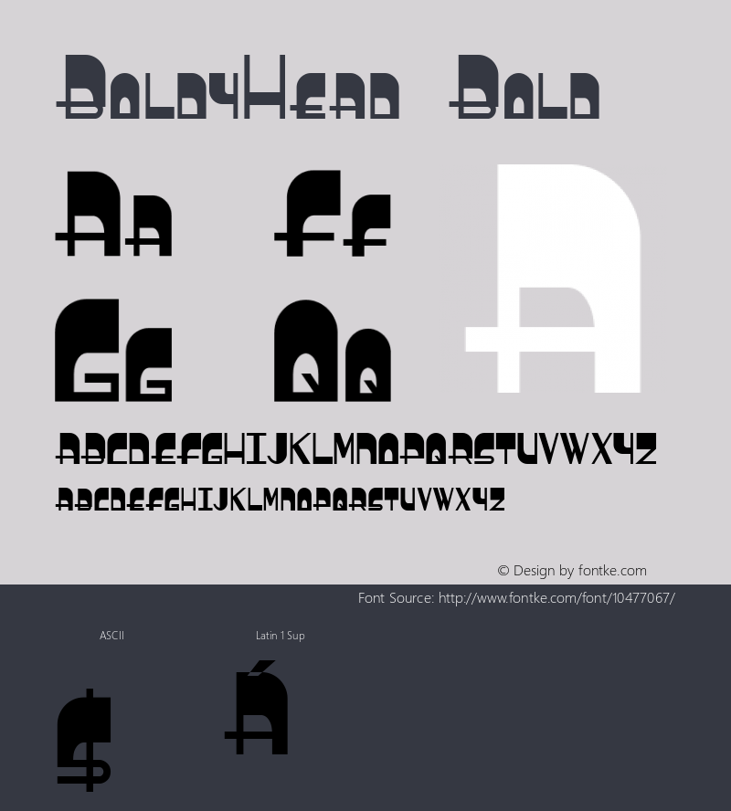 BoldyHead Bold Version 001.000图片样张