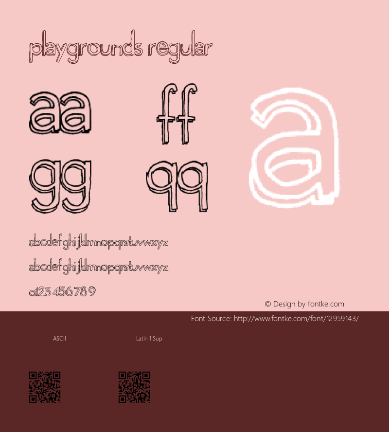 Playgrounds Regular Version 1.00 March 3, 2016, initial release图片样张