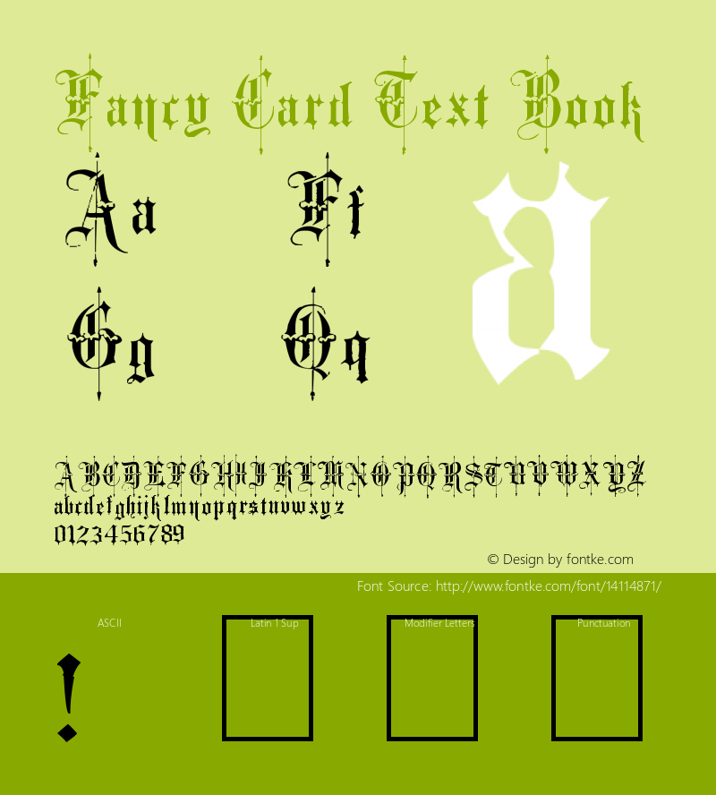 Fancy Card Text Book Version 1.00 June 29, 2012,图片样张