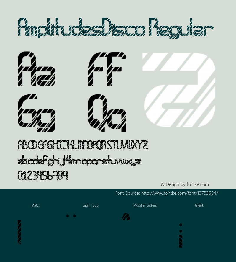 AmplitudesDisco Regular Version 1.00 July 30, 2015, initial release图片样张