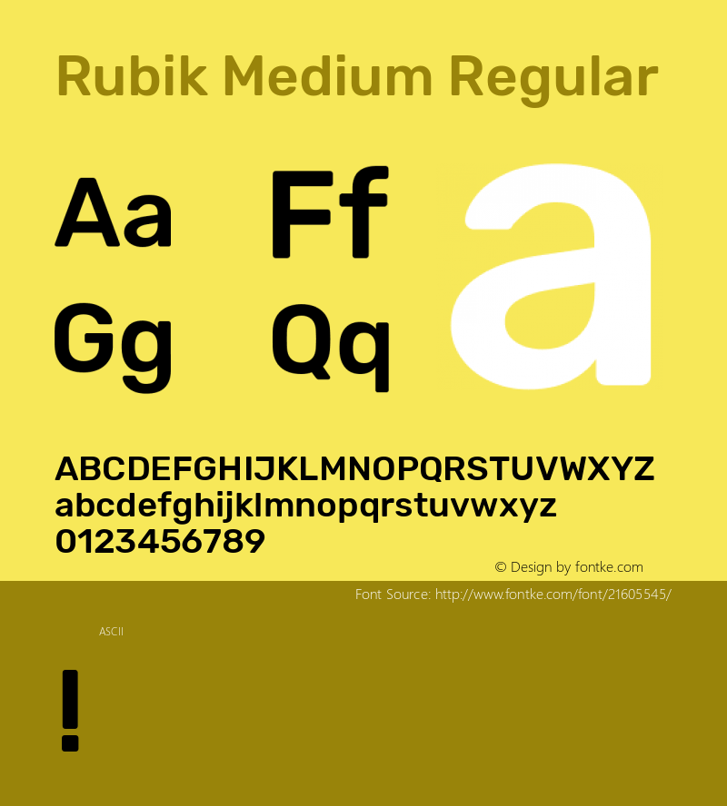 Rubik Medium Regular 图片样张