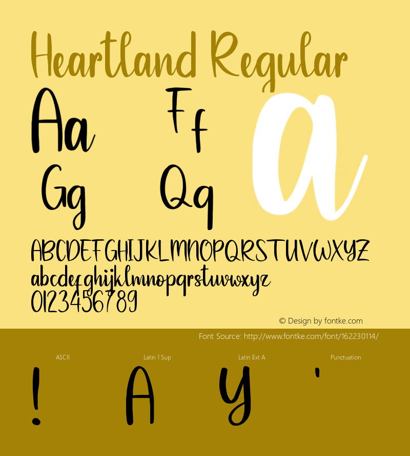 Heartland Version 1.002;Fontself Maker 3.5.1图片样张