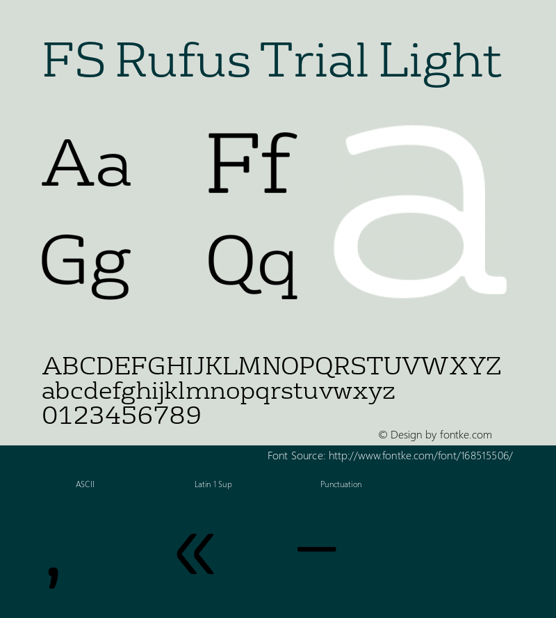 FSRufusTrial-Light Version 7.001;PS 007.001;hotconv 1.0.88;makeotf.lib2.5.64775图片样张