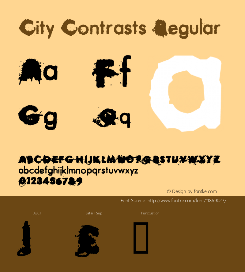 City Contrasts Regular .ttf图片样张