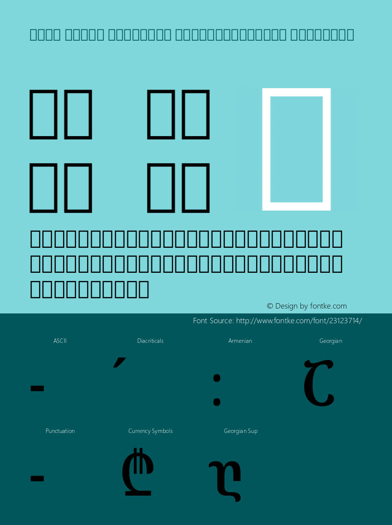 Noto Serif Georgian ExtraCondensed SemiBold Version 1.902图片样张