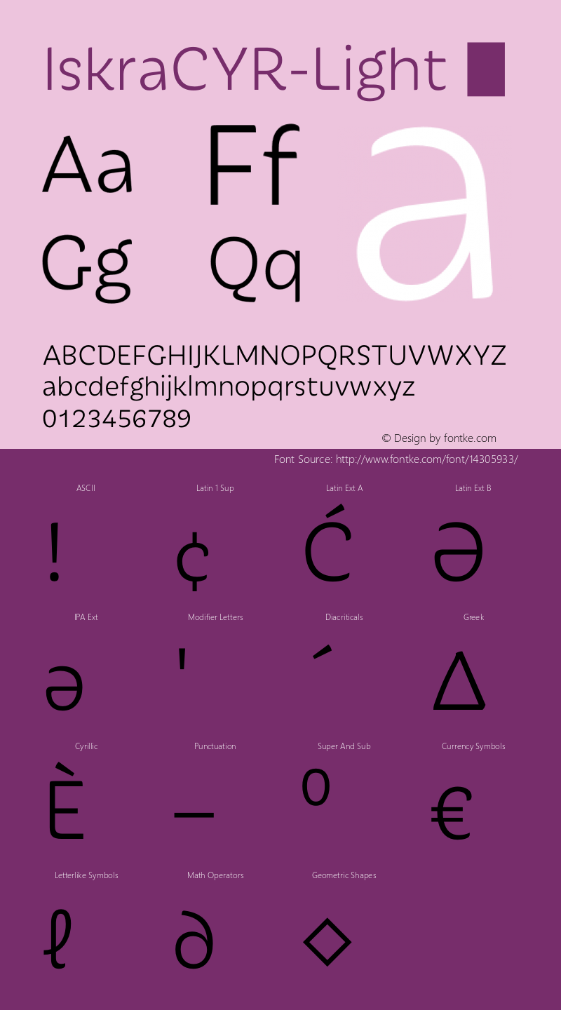 IskraCYR-Light ☞ Version 1.000;com.myfonts.type-together.iskra.cyr-light.wfkit2.3UqJ图片样张