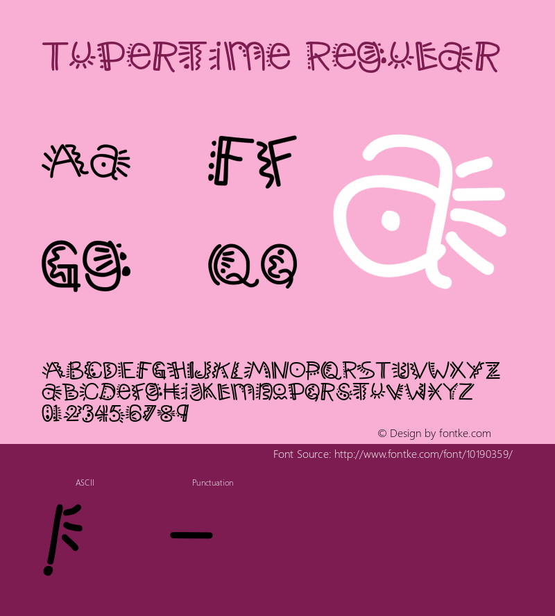 Tupertime Regular 001.000图片样张