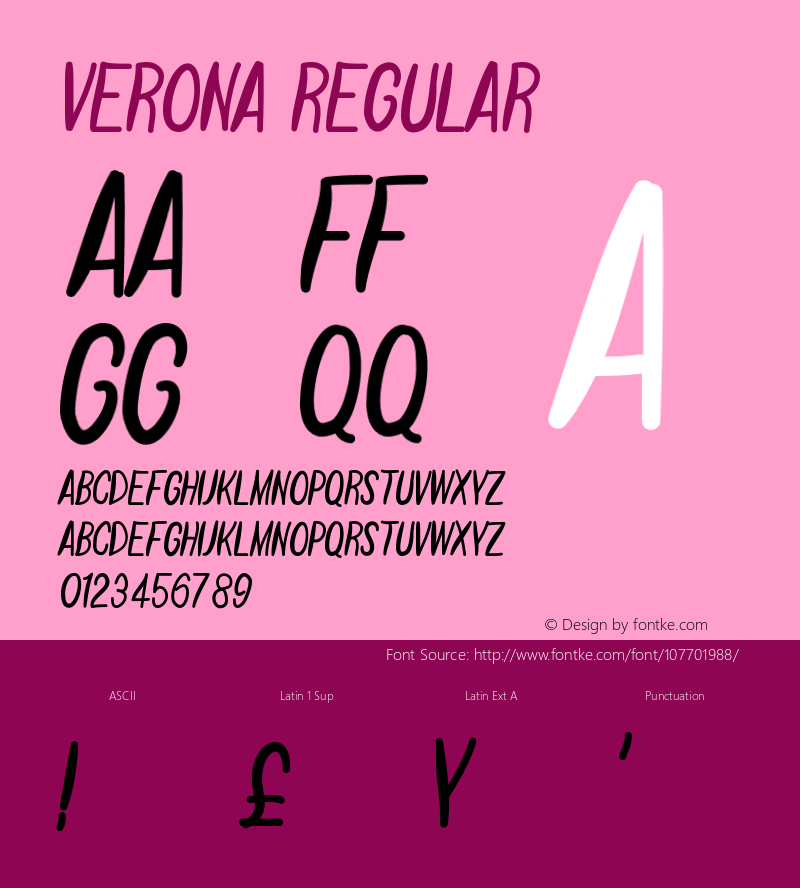 Verona Version 1.002;Fontself Maker 3.5.2图片样张