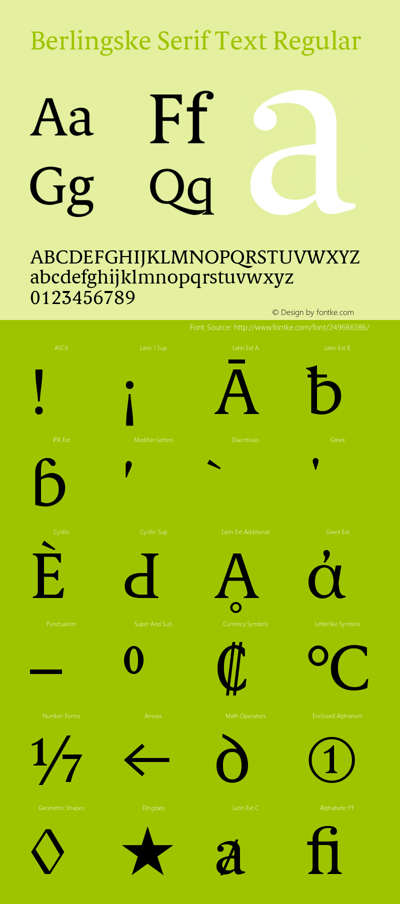 Berlingske Serif Text Version 2.000图片样张