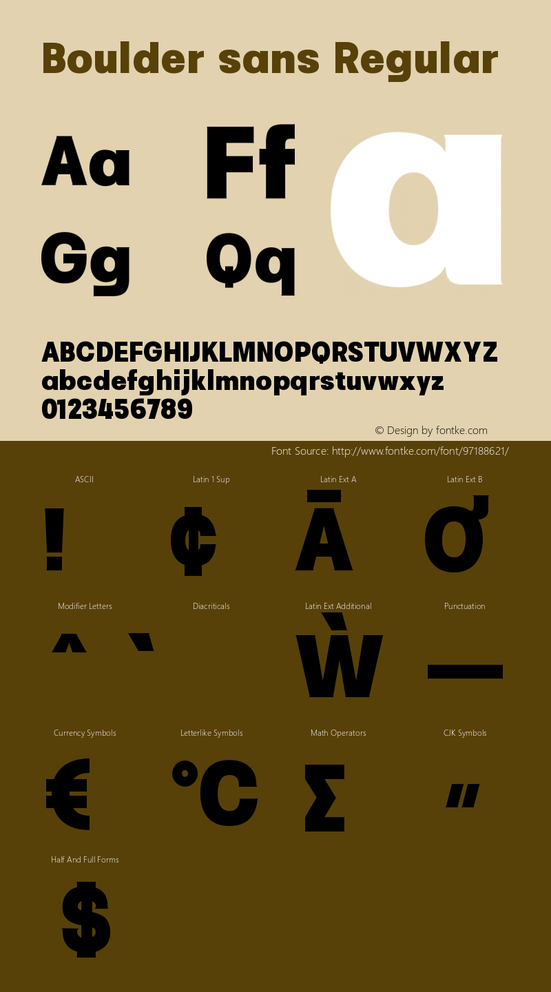 Boulder sans Version 1.000图片样张