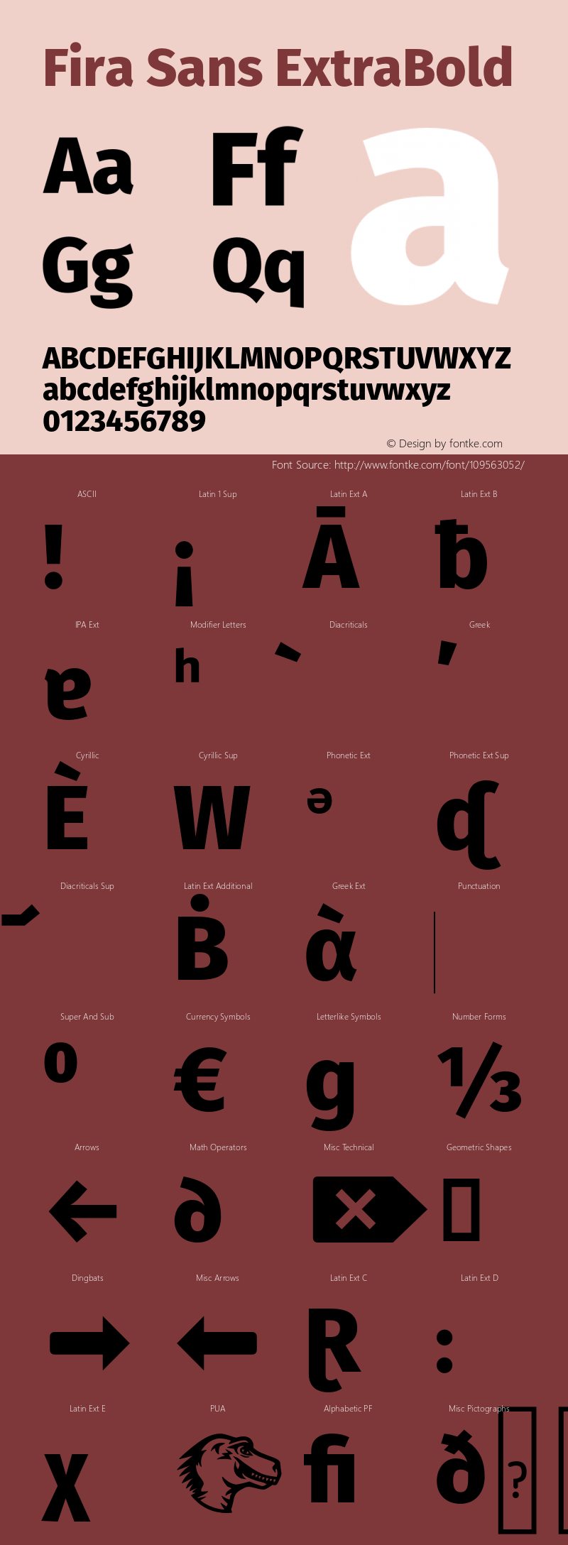 Fira Sans ExtraBold Version 4.004;PS 004.004;hotconv 1.0.70;makeotf.lib2.5.58329图片样张